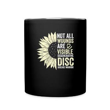 Intervertebral disc degeneration Discosis - Full Colour Mug - black - Front