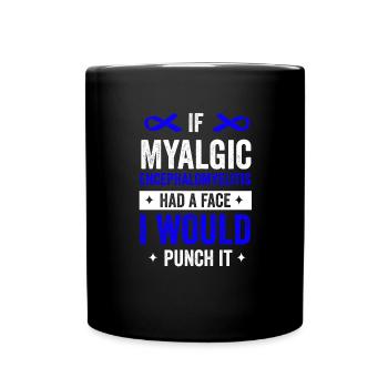 Sensibilisation à l’EnzME myalgique s’opposant à : E - Mug uni - noir - Devant