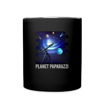 Planète Paparazzi : capturer les merveilles cosmiques - Mug uni - noir - Devant