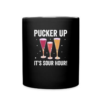 Célébration de l’heure aigre - Bière aigre - Mug uni - noir - Devant