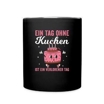 Amateur de gâteaux : Journée sans gâteau Jour perdu - Mug uni - noir - Devant