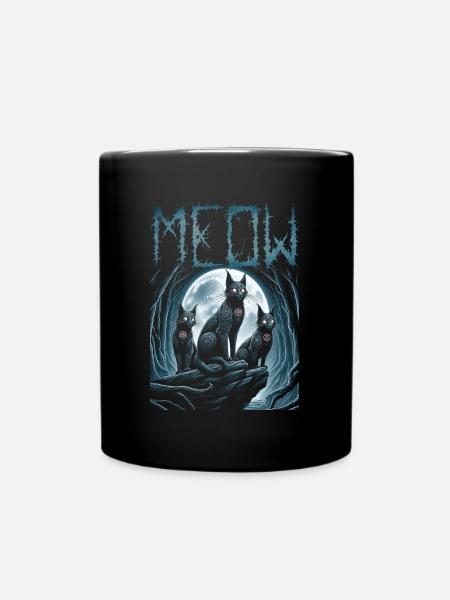 Black Metal, Cat Goth et Death Metal - Mug uni - noir