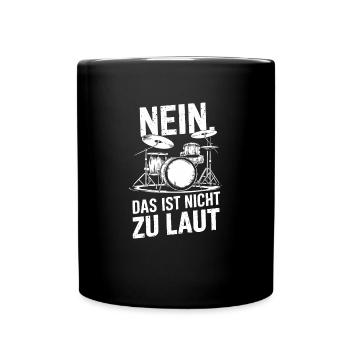 Drummer Schlagzeug Schlagzeuger Schlagzeugspieler - Tasse einfarbig - Schwarz - Vorne