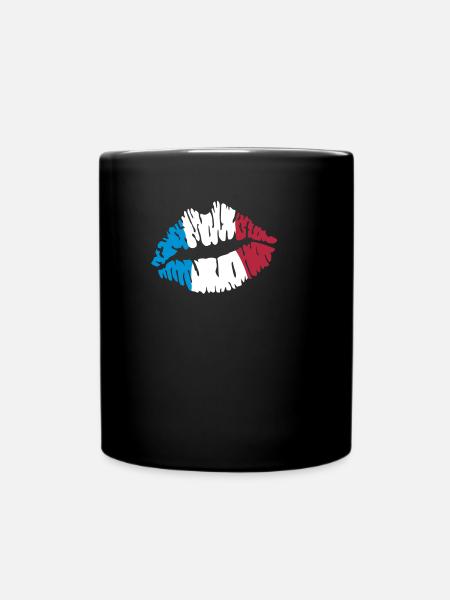 Frankreich - Tasse einfarbig - Schwarz