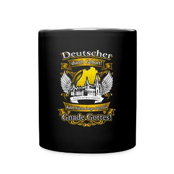 Stolzer Baden-Württemberger – Heimat und Tradition - Tasse einfarbig - Schwarz - Vorne