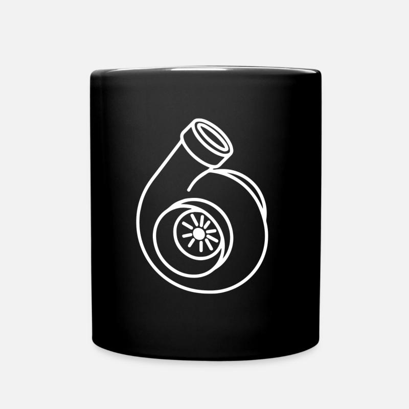 Turbo Turbolader Boost Ladedruck Tuning Geschenk - Tasse einfarbig - Schwarz