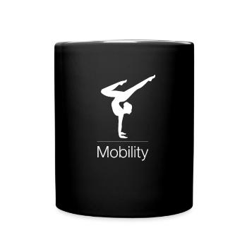 Mobility Bewegung Move Movement Calisthenics Sport - Tasse einfarbig - Schwarz - Vorne