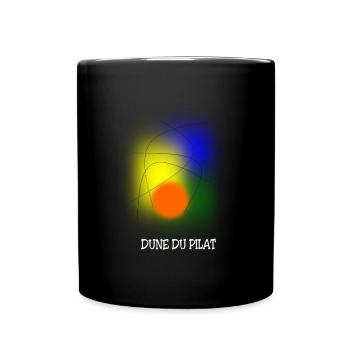 Weiße Pilat Düne - Tasse einfarbig - Schwarz - Vorne