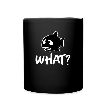 Qu’est-ce qu’il Fish Cartoon - Mug uni - noir - Devant