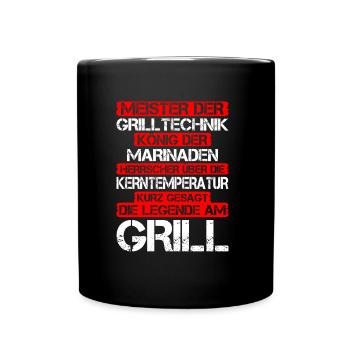 Légende au barbecue - Barbecue - Mug uni - noir - Devant