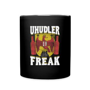 Uhudler Freak – Proud of Burgenland - Full Colour Mug - black - Front
