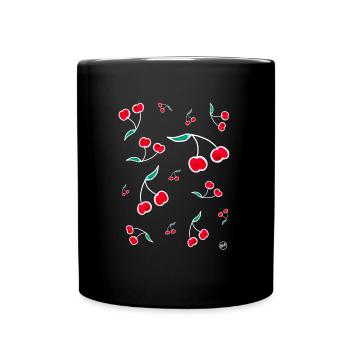 * BAM * be_cherry - Full Colour Mug - black - Front