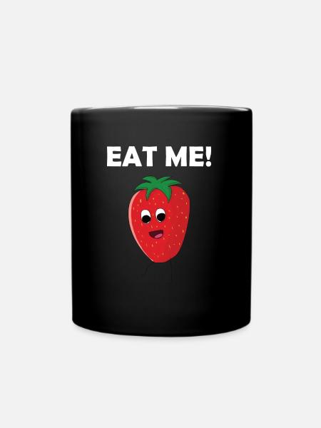 fraise - Mug uni - noir