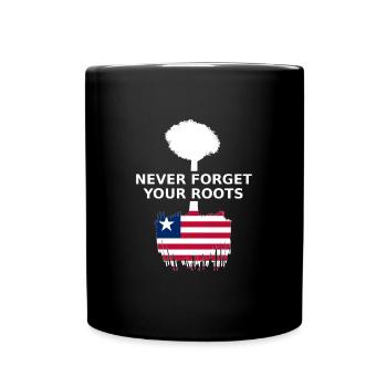Liberia N’oubliez jamais vos racines - Mug uni - noir - Devant