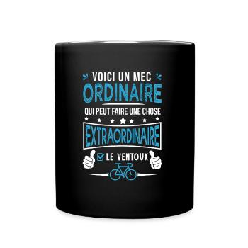 mec ordinaire le ventoux à vélo velo cycliste - Mug uni - noir - Devant
