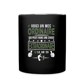 mec ordinaire le GR20 randonnée corse - Mug uni - noir - Devant