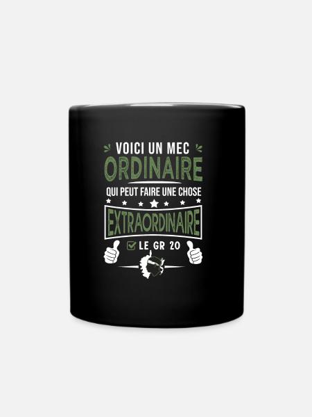 mec ordinaire le GR20 randonnée corse - Mug uni - noir