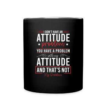 Solution Pas mon problème Le moindre mal - Mug uni - noir - Devant