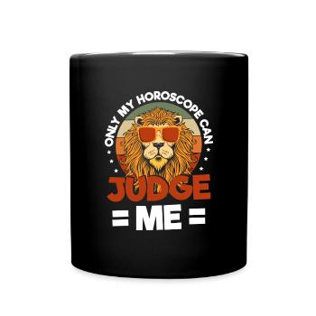 Étoile du signe du zodiaque - Mug uni - noir - Devant