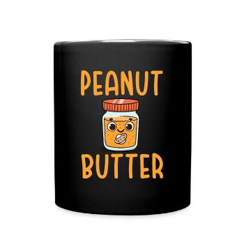 Erdnussbutter Peanut Butter Marmelade Geschenk - Tasse einfarbig - Schwarz - Vorne