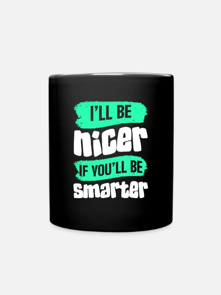 Sarkasmus Komisch Ironie - Tasse einfarbig - Schwarz