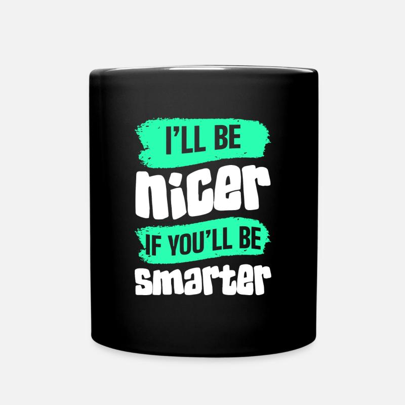 Sarkasmus Komisch Ironie - Tasse einfarbig - Schwarz