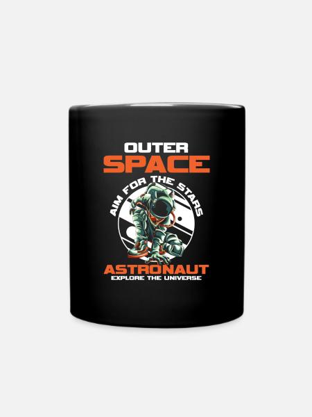 Weltall Weltraum Galaxie - Tasse einfarbig - Schwarz