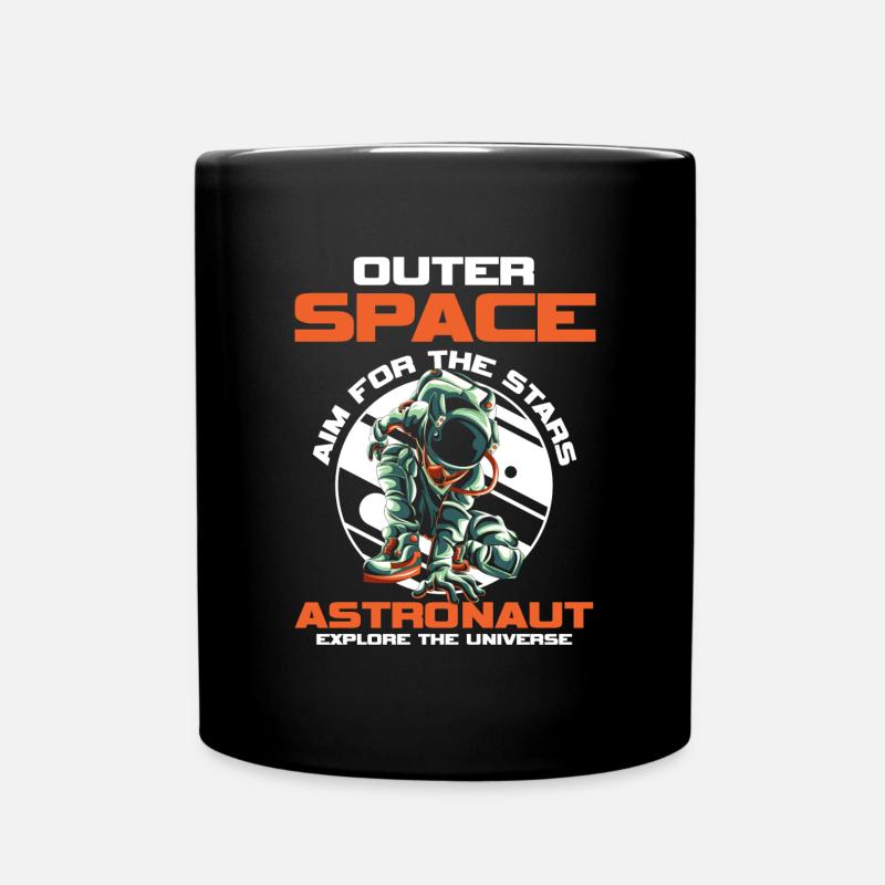Weltall Weltraum Galaxie - Tasse einfarbig - Schwarz