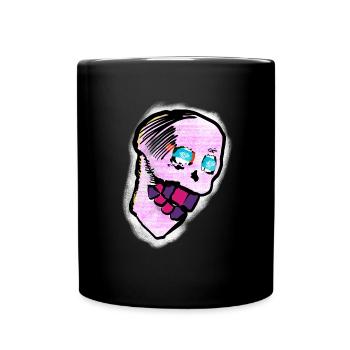 Calavera Skull Art - Full Colour Mug - black - Front