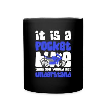 Pocketbike Motorcyclist Off-road bike - Full Colour Mug - black - Front