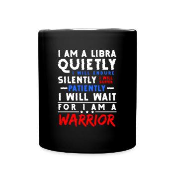 Libra Horoscope Date of Birth Star - Full Colour Mug - black - Front