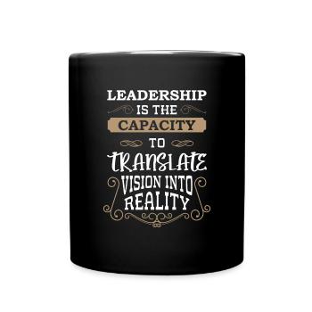 Arbeit Karriere Vorgesetzter Bürohumor - Tasse einfarbig - Schwarz - Vorne