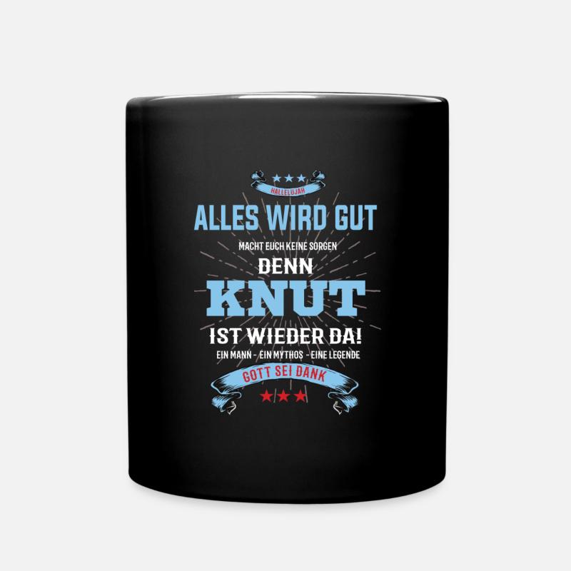 Alles wird gut denn Knut Ist da T-Shirt - Tasse einfarbig - Schwarz