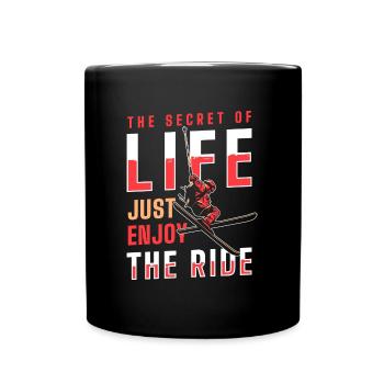 Ski Alps Snowboard Ski Slope - Full Colour Mug - black - Front