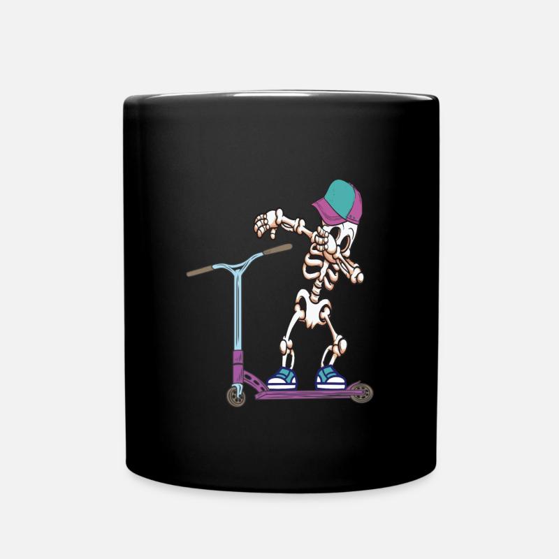 Stunt Scooter Tretroller - Tasse einfarbig - Schwarz