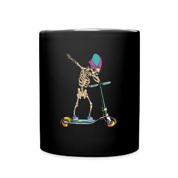 Dabbing Scooter - Tasse einfarbig - Schwarz - Vorne