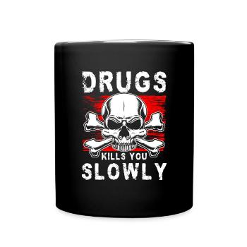Entzug Clean Marihuana Nikotin - Tasse einfarbig - Schwarz - Vorne