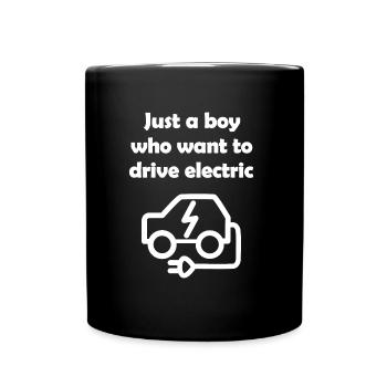 L’avenir est électrique - Mug uni - noir - Devant