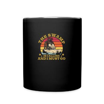 Vintage The Swamp Is Calling And I Must Go Retro - Mug uni - noir - Devant