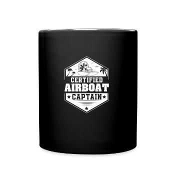 Cool Airboating Capitaine d’hydroglisseur certifié pour un - Mug uni - noir - Devant