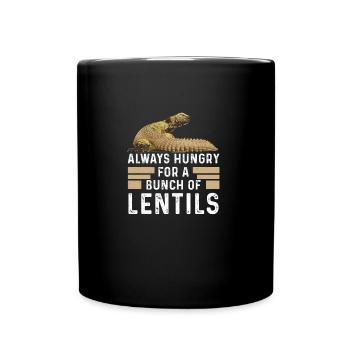 Uromastyx Always Hungry Funny Dabb Lizard - Full Colour Mug - black - Front
