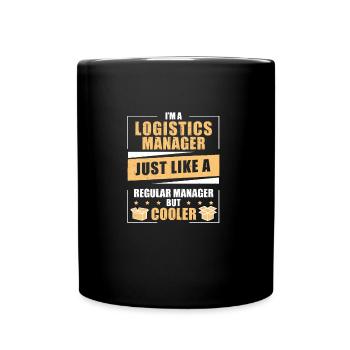 Drôle d’humour de responsable logistique Un logisticien - Mug uni - noir - Devant