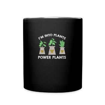 Nuclear engineer in plants, power plants, funny - Full Colour Mug - black - Front