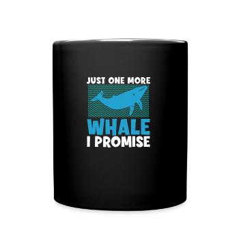 Whale watching another whale I promise a - Full Colour Mug - black - Front
