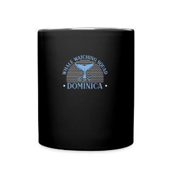 Whale Watching Squad Dominica Stolzes - Tasse einfarbig - Schwarz - Vorne