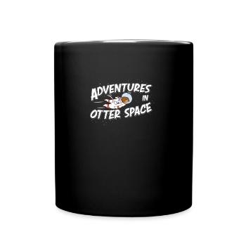 Cool adventures in Otter Space Otter Astronaut Sea - Full Colour Mug - black - Front