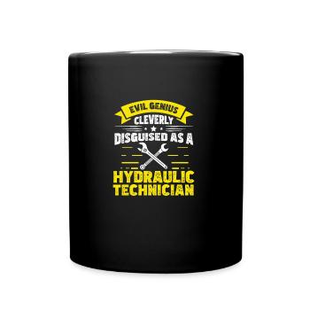 Böses Genie Lustiger verkleideter - Tasse einfarbig - Schwarz - Vorne