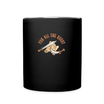 LARP For All The Quest Funny Roleplaying Medieval - Tasse einfarbig - Schwarz - Vorne