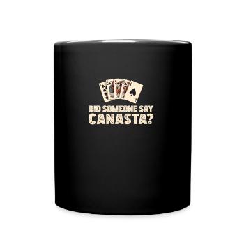 Hat jemand Lustiges Canasta-Kartenspiel für einen - Tasse einfarbig - Schwarz - Vorne