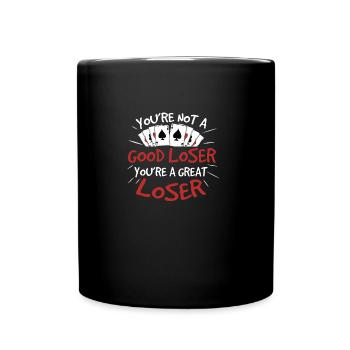 Lustiges Canasta-Kartenspiel Sarkasmus Canasta - Tasse einfarbig - Schwarz - Vorne